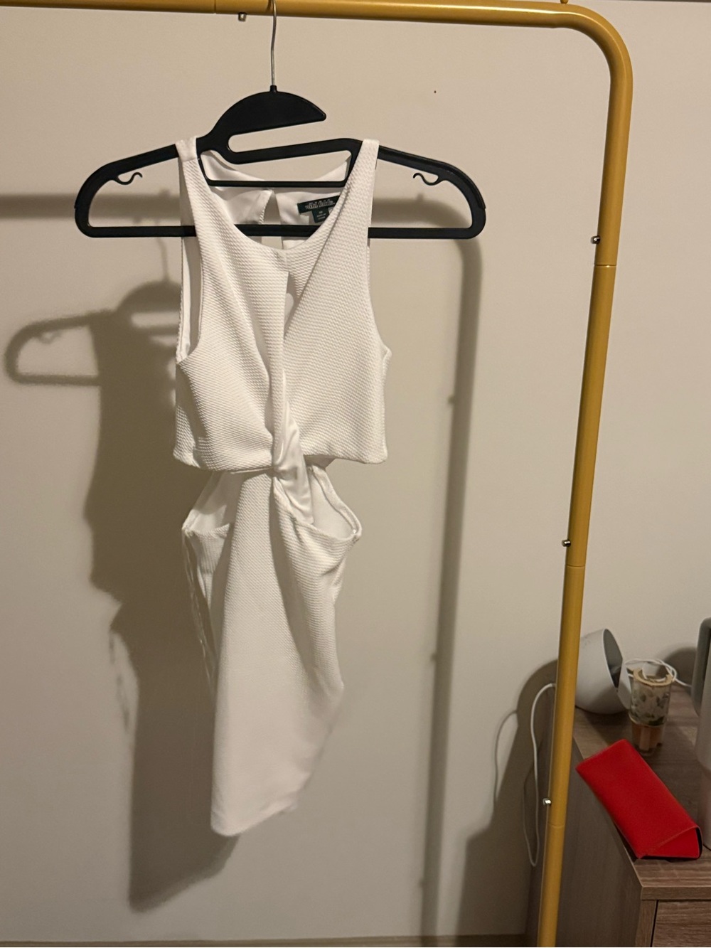 wild fable White Twist-Front Mini Dress